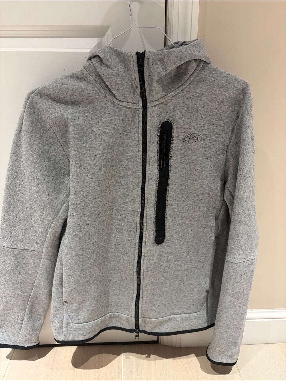 Nike TechLight Gray Full-Zip Hoodie Jacket